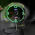 Miniatyrbillede 7 af 7: USB-ur, mini LED-ur, foldbar svanehals til, LED-ur-ur