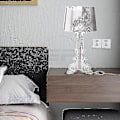 Miniatyrbild 2 av 3: Kartell Bourgie akrylbordslampa E14, design av Ferruccio Laviani, dekorativ belysning, perfekt för kontor, studio, vardagsrum, sovrum eller