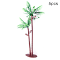 Miniatyrbild 1 av 4: X 5 st realistiska kokosnöt palmträd modell DIY miniatyr strand landskap tillbehör