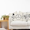 Miniatyrbillede 3 af 5: Pcs Halloween Pude Sæt Hjem Indretning Sofa Talje Pude Hynde Sort