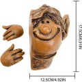 Miniatyrbilde 5 av 5: LDHBDS Hage Statue, Elf Boy Statue Utendørs Tree Hugger Resin Hage Figur Figur Utendørs Dekorasjon Ornamenter, Tree Faces Peeker Art Figurine