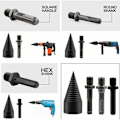 Miniatyrbilde 2 av 3: Tresplitter Drill Bit, Log Splitter Cones, Tresplitter Drill Bit, Tresplitter, Tresplitter Drill Bit med 3 Drillhåndtak
