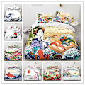 Pikkukuva 2 / 2: Fsh08# 3D Koti Tekstiili Vuodevaatteet Ukiyo-e Sarja Geisha Japanilainen Peitto Kannen Vuodevaate Kolmen Osan Sarja