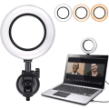Miniatyrbilde 1 av 4: Videokonferansebelysningssett dimbar 6500k ringlampe