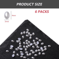 Miniatyrbillede 2 af 5: 1200 stk. Hvide Negle Charms Flatback Måne / Ovale Former 3d Negle Charms Material Pynt til Neglekunst DIY Håndværk Tilbehør