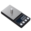 Miniatyrbild 1 av 5: Mini ficka 500/0,01g Hög precisionsvåg med LCD-bakgrundsbelysning, 100g/0,01g