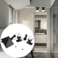 Miniatyrbild 3 av 8: LED solcellslampa hushåll inomhus nödbelysning 2 glödlampor med