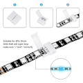 Miniatyrbillede 2 af 5: 4-pin Rgb Led lysstrimmel-stik - 50 stk.