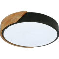Miniatyrbilde 1 av 5: LED-taklampe, 24W moderne tretaklampe rund kald hvit 6000K ?305CM soverom