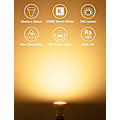 Miniatyrbild 2 av 5: Gu10 LED-lampor, Varmvitt 2700k, 4w 345lm, 50w Halogen Spotpght Bulb Ekvivalent, Energisparande Gu10 Led Pght Bulbs, 100 Bred Stråle, Icke-Dimbar, Pack