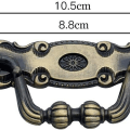 Miniatyrbillede 2 af 5: Møbelknopper og håndtag, 4 stk. gammelt zink skuffegreb bronze bronze skuffe