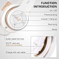 Miniatyrbillede 5 af 5: Bluetooth-hovedtelefoner over ear, [op til 52 timer] Trådløse hovedtelefoner med 3 Eq-tilstande, Hi-fi Stereo Foldable Headset med mikrofon, bløde ørepuder til