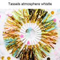 Pikkukuva 3 / 5: Glitter Metallic Fringe Noise Maker Musical Blowouts Whistle Style 1