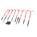 Miniatyrbilde 5 av 8: Julegodteri Stokk Lys 1 for 8 Solar Candy Cane Way