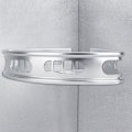 Miniatyrbillede 4 af 7: Enkeltlags badeværelseshjørne lavet af sølvfarvet aluminium til vægmontering