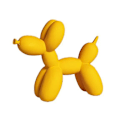 Miniatyrbillede 1 af 4: Harpiks Ballon Hund Skulptur Figur Kunst Ornament Håndværk Statue Hjem Indretning Gave