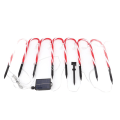 Miniatyrbilde 7 av 8: Julegodteri Stokk Lys 1 for 8 Solar Candy Cane Way