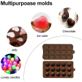 Miniatyrbillede 5 af 5: 2 stk. chokolade, velegnet til restauranter og familier, hjemmelavet dessertkageform, silikone bageform