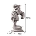 Miniatyrbillede 2 af 5: Dekorative Skulptur af Par, der Kysser - Gult