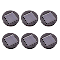 Miniatyrbillede 1 af 5: 6 stk. solcelledrevet udskiftning rund LED-lys LED solbatteriboks solceller - batterioplader
