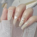Miniatyrbillede 4 af 5: Æsker Seashell Nail Art Negleflager, Uregelmæssige Abalone Seashell Slices Til Negle Farverige Abalone Flager Manicure Negledekorationer Til Neglekunst