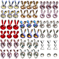 Miniatyrbild 1 av 5: Set med 3D påskkanin nagelcharms kristaller kanin diamanter strass stenar för akrylnaglar design, kvinnor nagelkonst dekoration hantverk smycken diy.