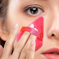 Miniatyrbild 5 av 5: 10 st Triangelformade puderpuffar för foundation, puderpuffar för löst puder, makeup puff