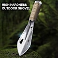 Miniatyrbilde 3 av 5: Hagegraving Verktøy, Bærbar Metall Hage Spade Graver Mini Rustfritt Stål Spade for Hagearbeid Camping Gårdsbruk (Sølv)