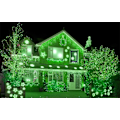 Miniatyrbild 3 av 5: 22M Solcellsdrivna Julgransljus 200 LED 8 Ljusuppsättningar Ljusgirlang Perfekt för Fest, Bröllop, Födelsedag och Utomhus Trädgård (Grön)