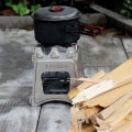 Miniatyrbilde 7 av 7: Camping komfyr vedkomfyr bærbar kompakt rustfritt stål/titan vedkomfyr for