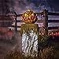 Miniatyrbilde 4 av 6: Halloween Gresskar Dekorasjon Skummel Dekorasjon Gresskar med åpen munn