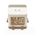 Miniatyrbild 1 av 2: Mjölkkartong väckarklocka, LED smart klocka