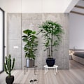 Miniatyrbillede 4 af 5: Potteplante Stativ, [3 Pak] Indendørs Jern Blomsterpotteholder, Rustbestandig, 9 Tommer Holdbar Metal Have Stativ - Hvid & Sort & Chokolade