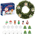 Miniatyrbillede 2 af 8: Julekalender med mini-ophæng til nedtælling til jul