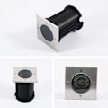 Miniatyrbild 3 av 4: Utomhus LED-strålkastare vattentät IP65, utomhus infälld strålkastare GU10-lampa 6W 22
