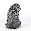 Miniatyrbillede 5 af 5: Realistisk Genanvendelig Plast Kunstig Mops Hund Model Statue Sød Til Hjemmet Kontor Dekoration Samleobjekt