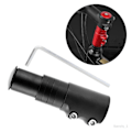 Miniatyrbilde 4 av 5: Sykkelstamforhøyer Sykkelgaffelstamforlengelse Aluminiumlegering Sykkelforhøyer Hodeadapter Passer for MTB, Sykkel, BMX svart 12cmx3.5cm