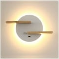 Miniatyrbillede 3 af 5: Med USB-port Moderne væglampe med afbryder Læselampe Sengelampe Belysning Nattelys Indendørs LED væglampe 301912Cm Sort [Energiklasse A]