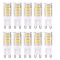 Miniatyrbillede 1 af 5: G9 LED-pærer, varm hvid 3000K, 5W, svarende til 40W halogen, ikke dæmpbar (sæt med 10)