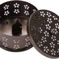 Miniatyrbilde 5 av 5: Myggspiralholder i metall, bærbar jernmyggspiralbeholder