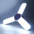 Miniatyrbild 6 av 8: E27 trebladig deformerbar LED-fällbar lampa, myggdödare