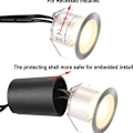Pikkukuva 2 / 5: 16 ulkoisen LED-upotusvalonauhan sarja, IP67-vedenkestävä, ? 32 mm, ulkoiset upotusvalot