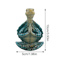 Pikkukuva 2 / 3: Meditaatiopatsas Serenity Turtle -veistos Puutarhapatsas Jooga-asento