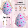 Miniatyrbillede 3 af 5: Makeupsvamp, Foundation Fusion Beauty Sponge og Bladmodel, 5 stk.