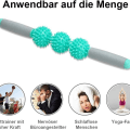 Miniatyrbilde 5 av 8: Tre roterende spiky sportsmassasje muskelruller for kroppsavslapping