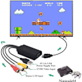Miniatyrbild 8 av 8: HDMI till RCA-kabel, HDMI till RCA-omvandlare, AV 3RCA CVBS Komposit till 1080P