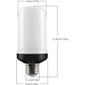 Miniatyrbild 4 av 5: Lågeffektlampa med flammor, E27 5w 4 simuleringslägen för blixt, LED-utomhusbelysning julbelysning (4-pack)