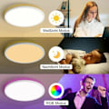 Pikkukuva 4 / 4: Himmennettävä LED-kattovalaisin 24W 2200LM Pyöreä kattovalaisin kaukosäätimellä säädettävä
