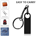 Miniatyrbillede 5 af 5: 64GB USB 2.0 Flash Drive exFAT Metal Thumb Drive 64GB Sort