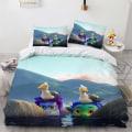 Miniatyrbild 1 av 2: Luca-4# Luca 3d Digitaltryck Quilt Cover Tredelad Set Fyrdelad Set